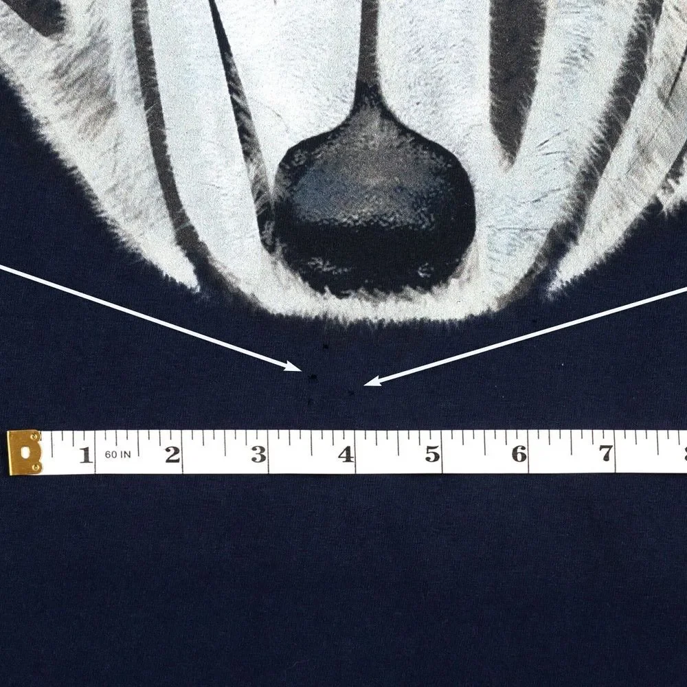 Game Of Thrones Jon‎ Snow Wolf Graphic Print T-Shirt Navy Size 2XL